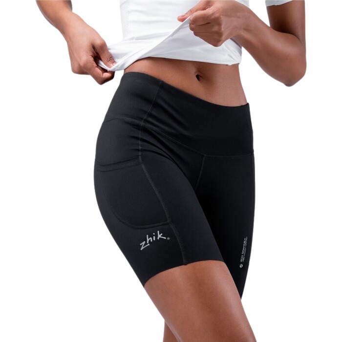 Zhik Mujer 2024 Pantalones Cortos Eco Spandex UPF50+ SRT-0063-W-BLK - Black